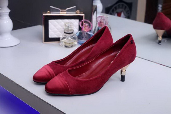 CHANEL Shallow mouth kitten heel Shoes Women--006